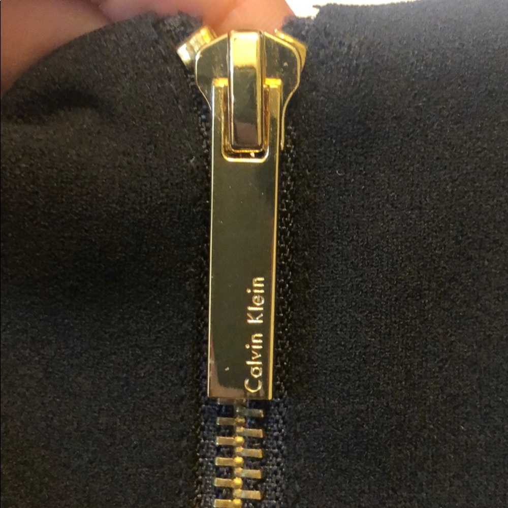 Calvin Klein Solid Black Sheath Dress - image 5